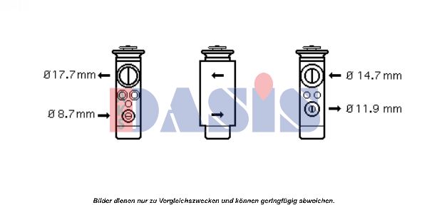 AKS DASIS Расширительный клапан, кондиционер 840101N